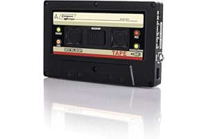 Reloop Tape - USB Tape Recorder with Retro Cassette Look, Black
