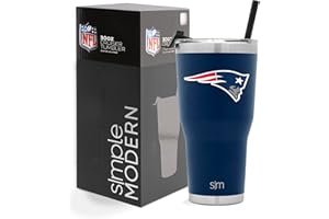 Simple Modern Officially Licensed NFL Tumbler with Flip Lid and Straw Insulated Stainless Steel Cup | Cruiser Collection | 30oz