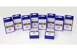 Color Swell Bulk Crayons Packs - 10 Boxes of 24 Vibrant Colors of Teacher Quality Durable for Home and School
