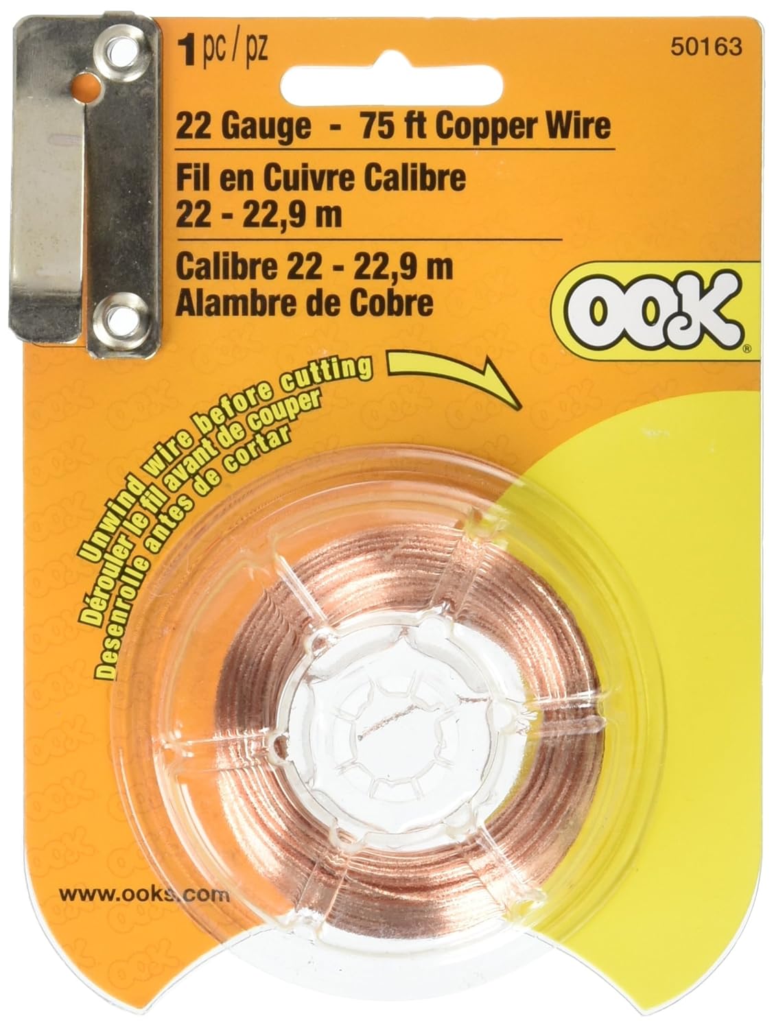 Hillman Fastener 50163 Group Copper Wire, 22 Gauge, 75' Electrical