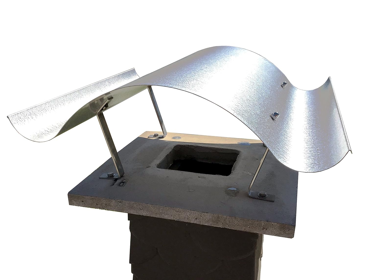 Kaminabdeckung Kaminhaube Schornsteinabdeckung Aus Alu Zink 600x600