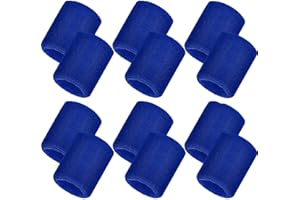 Bememo 12 Pack Sweatbands Sports Wristband Cotton Sweat Band for Men and Women, Good for Tennis, Basketball, Running, Gym, Working Out