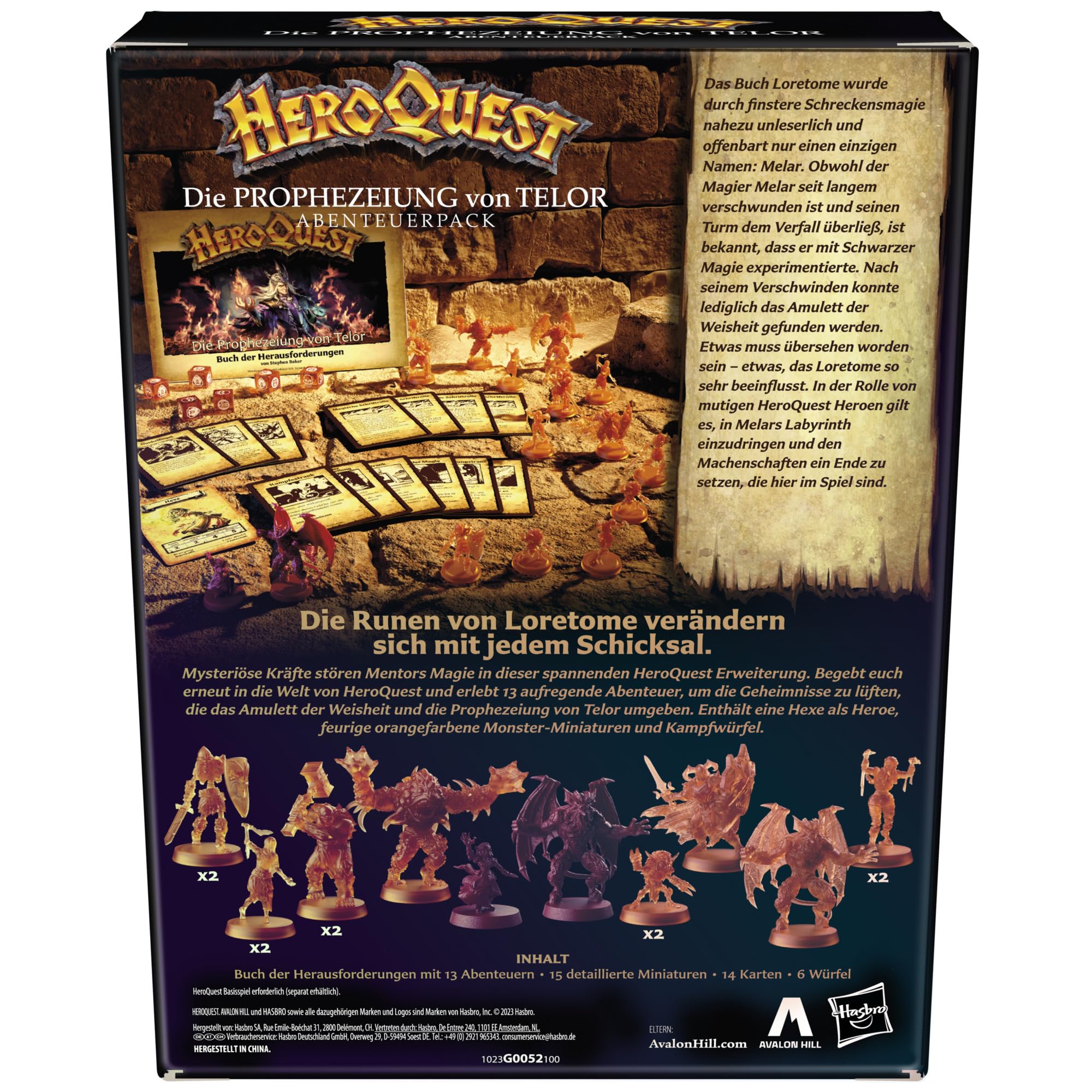 HeroQuest Die Prophezeiung von Telor Abenteuerpack, HeroQuest Basisspiel erforderlich, White, 178.001 mm x 55.001 mm x 238.001 mm 3
