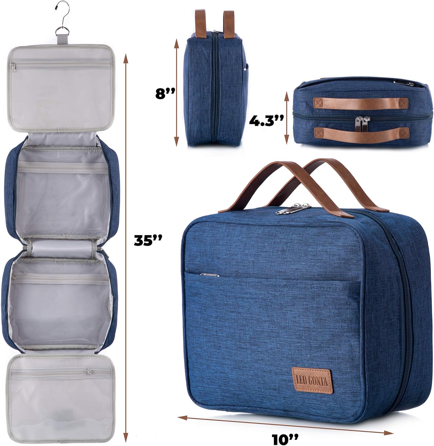 Hanging Travel Toiletry Bag Womens - Travel Toiletries Bags, Hanging Toiletry Bags for Traveling Women, Travel Bag for Toiletries, Hanging Travel Toiletry Bag for Women, Toiletry Travel Bag Women: Clothing