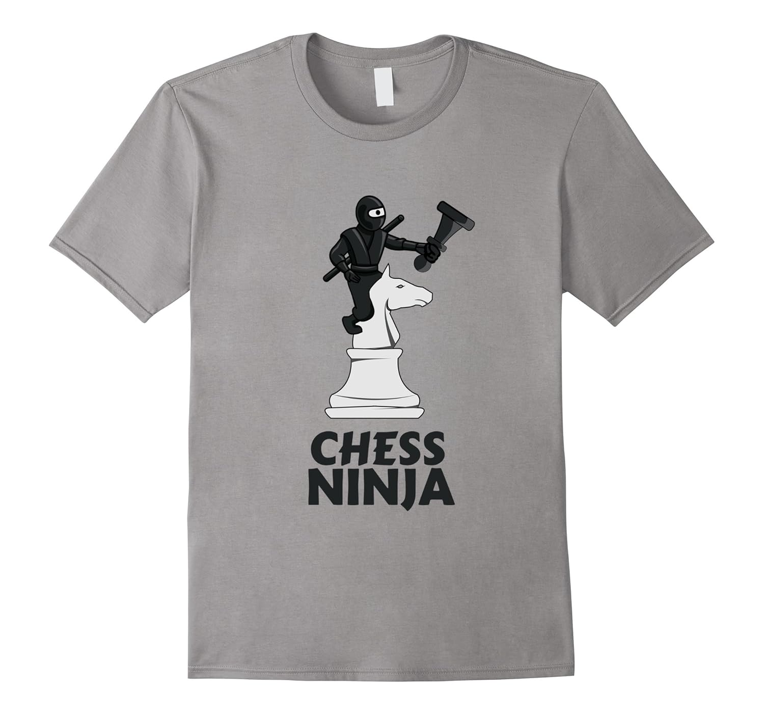 Funny Chess Ninja Shirt | Kids Player Xmas Gift Idea T-Shirt-ANZ