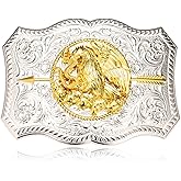 BBOTEN Western American Star Belt Buckle Large Texas Belt Buckles for Men Dad Horse Belt Buckles Men Western Cowboy