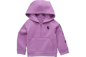Carhartt Baby & Toddler Girls' Half-Zip Hooded Sweatshirt