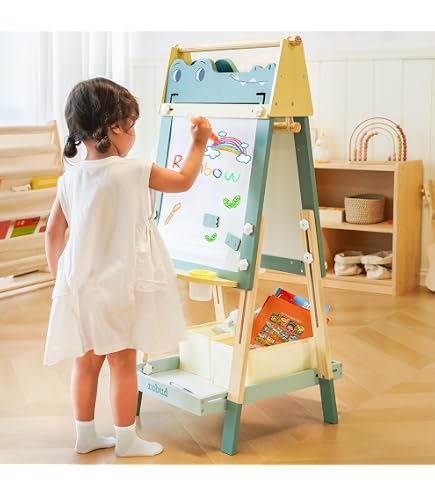 Hape Chevalet d'extérieur pour enfant en bois résistant aux intempéries à partir de 3 ans