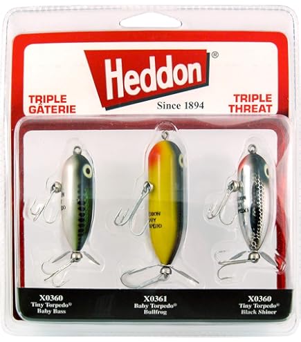 Heddon Lures X0360G28 Tiny Torpedo Fishing Lures, G Finish Pearl