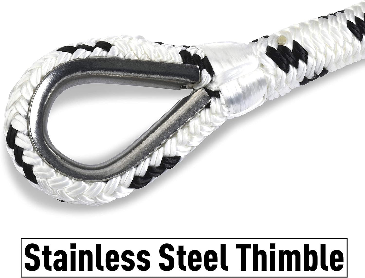 BTG Gear Nylon Boat Anchor Line w/Stainless Steel Thimble & Depth Markers : Sports & Outdoors