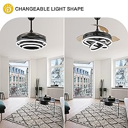 Dawn Whisper Retractable Ceiling Fan with