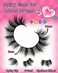 Manga Lashes Spiky False Eyelashes - Wispy Anime