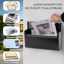 KYODOLED Wall-Mount Mailbox,Large Capacity Mail