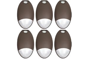 LED FLYING DIRECT LED Emergency Wall Pack with Battery Backup and Photocell, Commercial Grade Outdoor LED Emergency Wallpack, 12W 100-277VAC UL-924 Fire Resistant IP65 Wet Location, Dark Bronze UL Listed
