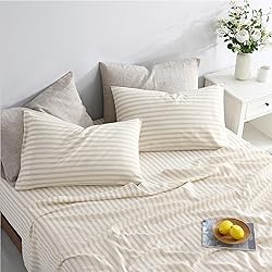 Bedding Linen Sheets Set Bed - 55% Linen 45% Cotton