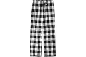 IHU Boys Pajama Pants Soft Kids Plaid Pj Bottom Lounge Pants Sleepwear with Drawsting & Pockets for Boys Girls Clothes