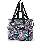 LoDrid Nurse Bag with Padded Bottom, Medical Work Bag for Nurses & Home Visits, Fits 15.6' Laptop, Suitable for RN, PA, LPN, EMT, CNA