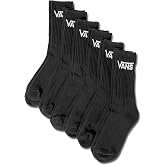 Vans Unisex Adult Classic Crew Rox Socks (6-Pack) | Casual Men's &amp; Women's Everyday Socks, Soft &amp; Stretchy Fabric