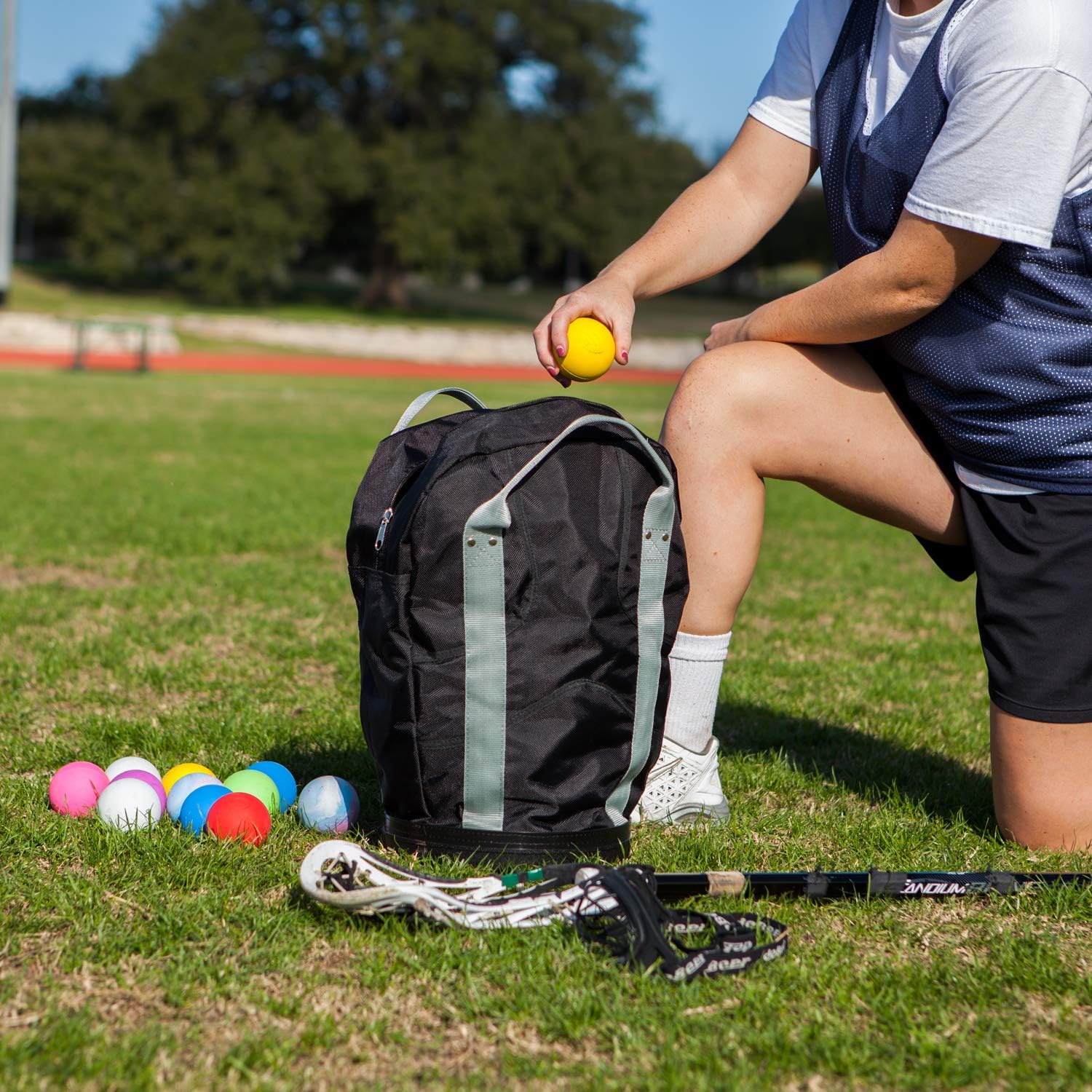 Champion Sports Lacrosse Ball Bag: Nylon Sports Training Tote for Lacrosse, Baseball and Tennis : Lacrosse Equipment Bags : Sports & Outdoors