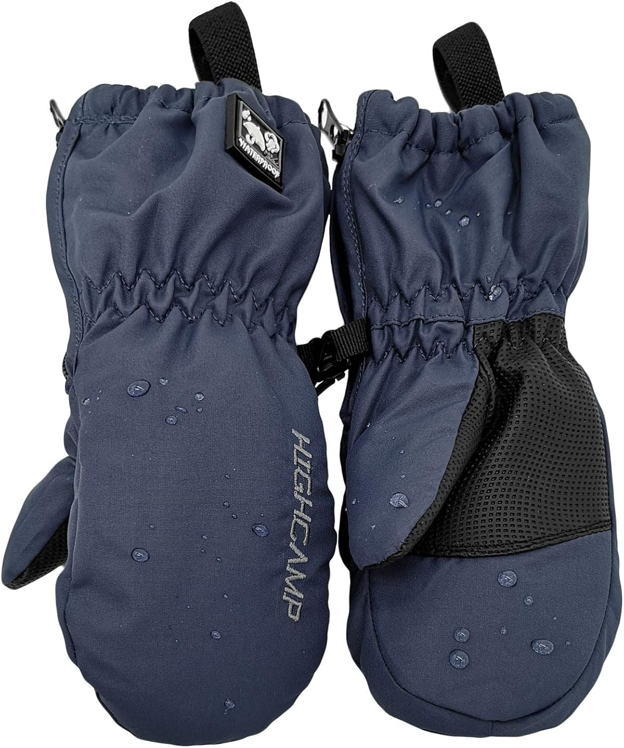 Kids Winter Waterproof Ski Snow Mittens with Zipper for