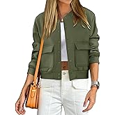 ANRABESS Women Cropped Bomber Jacket 2025 Fashion Casual Trendy Varsity Y2k Jackets Fall Outfits