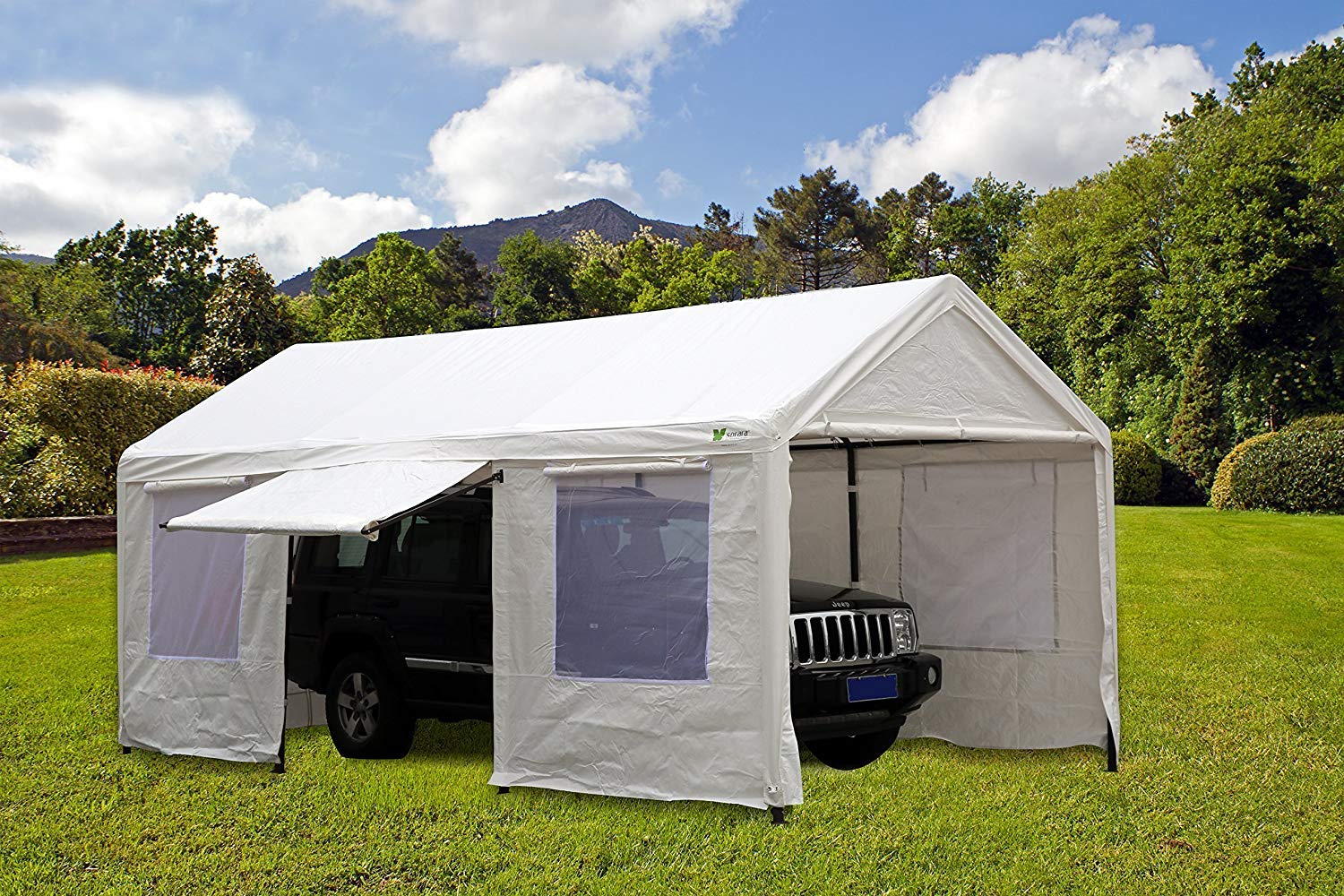 Sorara Carport 10 X 20 Ft Heavy Duty Canopy Garage Car Shelter