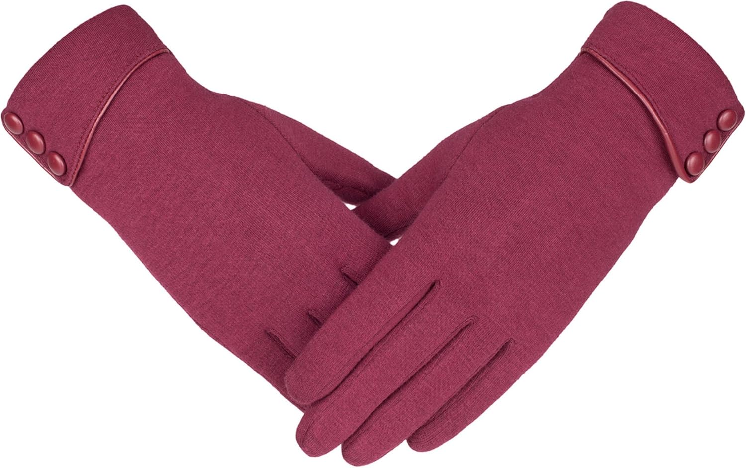 Knolee Women's Screen Gloves Warm Lined Thick Touch Warmer Winter Gloves, Black One Size at  Women’s Clothing store