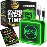 Visual Life Timer for Kids, Adults, ADHD, Autism &amp; Dyslexia - New Timed Color Cues Anchor Focus, Track Progress &amp; Guide Transitions - for Home, Teacher Classrooms, Homeschool, Business &amp; Groups