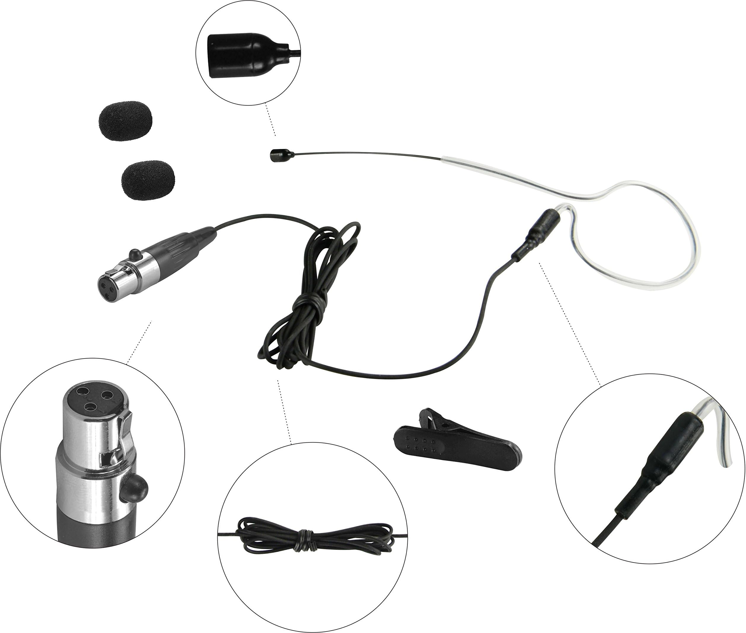 Gbbpro Single Ear Hanging Headset Microphone … (for AKG type 3 pin mini plug, BLACK)