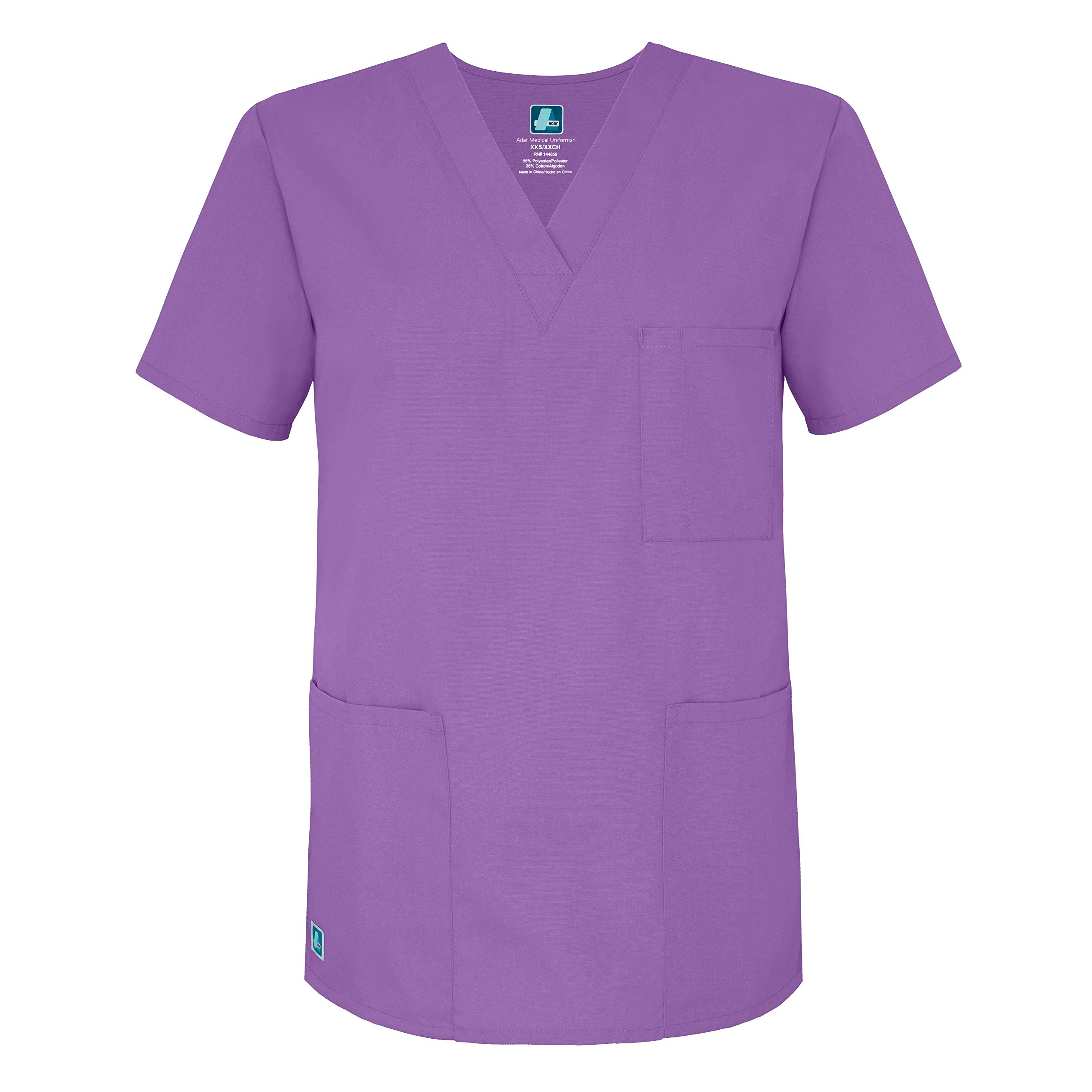 Adar Universal Unisex Scrubs - V-Neck Tunic Scrub Top