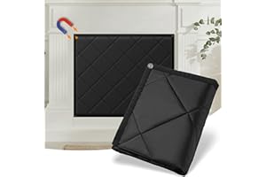 MyLifeUNIT Magnetic Fireplace Cover, 36" x 30" Fireplace Blanket for Living Room, Keep Indoor Drafts Out Stops Heat Loss