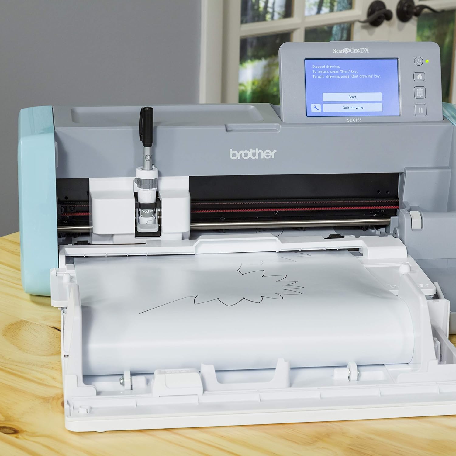 Brother ScanNCut DX Vinyl Roll Feeder CADXRF1, Mat-less Cutting for Wall Decals and Large Stickers, Includes Base Attachment, Holder and Trimmer: Arts, Crafts & Sewing