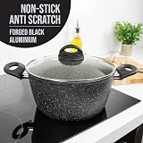 Blackmoor Classic 24cm Stock Pot 5L Non-Stick Induction Lids Glass view 5