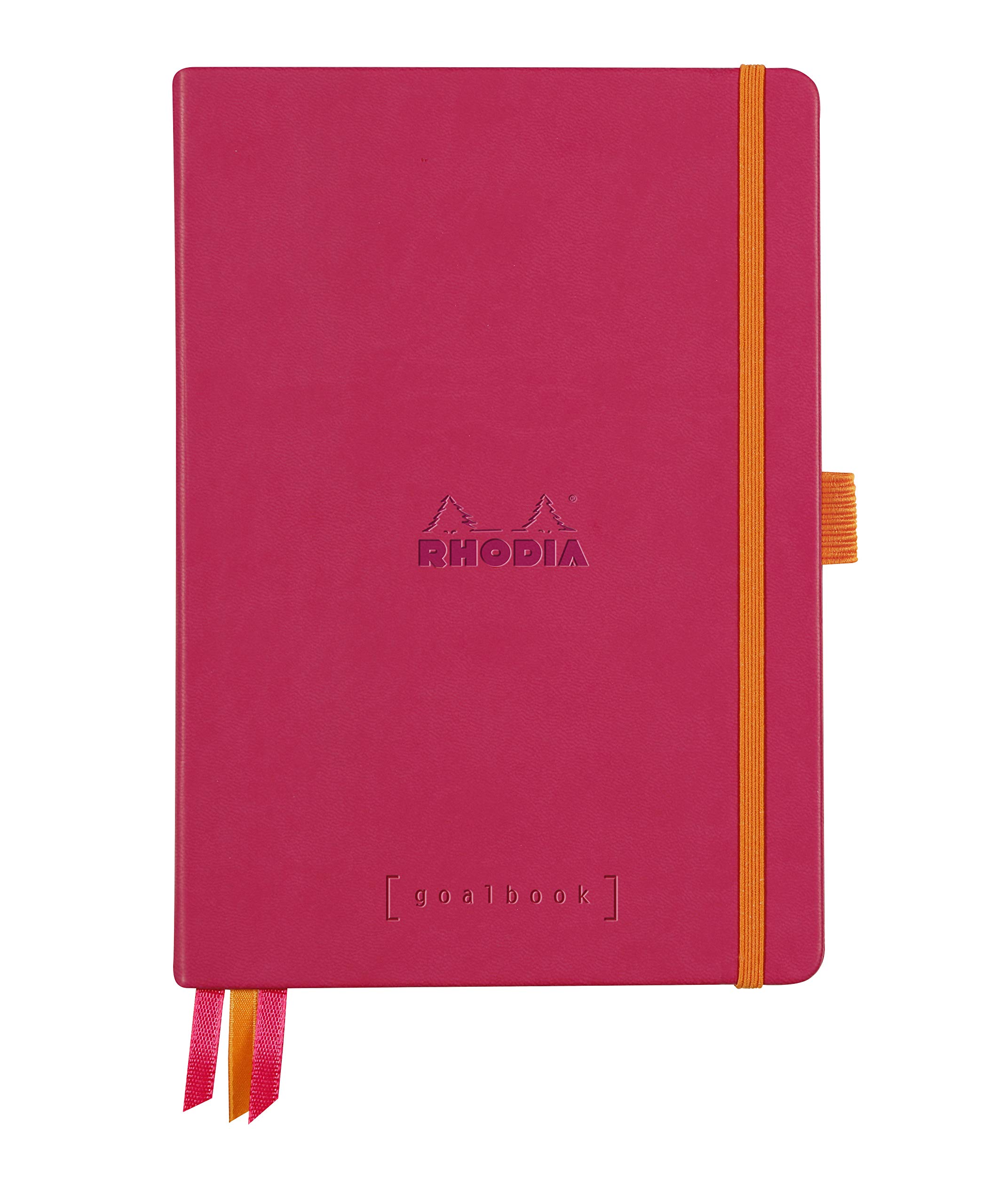 Rhodia Hardcover Goal Book, A5, Dot - Raspberry
