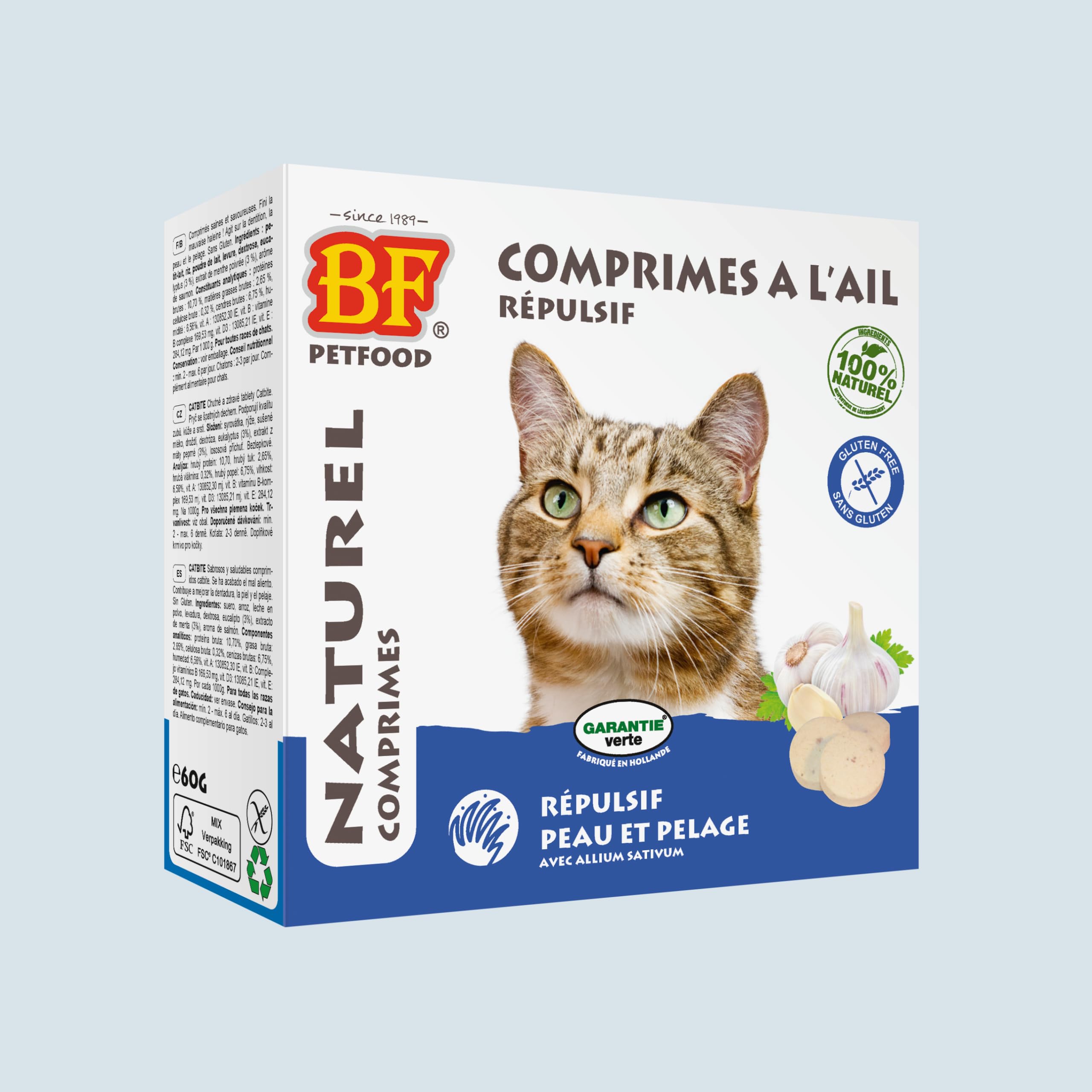 Biofood Cat Garlic Tablets - Natural
