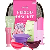Pixie Menstrual Disc Kit for Feminine Care - Pixie Discs are Designed to Remove Like Tampons - 100% Medical-Grade Silicone - Best Period Disc Starter Kit - Proven to Become A Successful Disc User