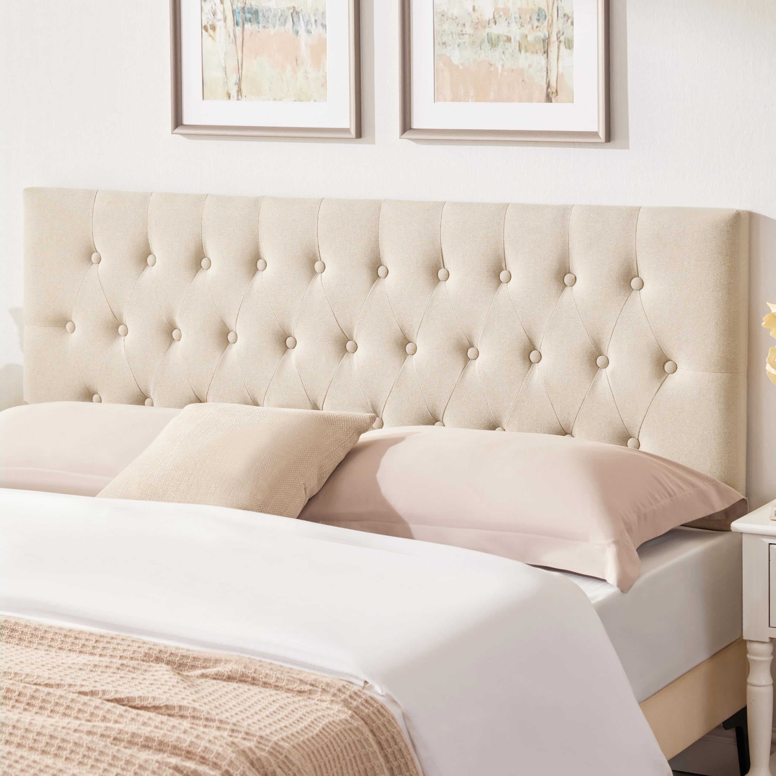 Huatean Home Upholstered Button Diamond Tufted