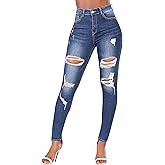 High Waisted Jeans for Women, Trendy Womens Jeans, Skinny Butt Lift Pants for Women with Tummy Control.