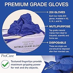 ProCure [200 Count Disposable Nitrile Gloves