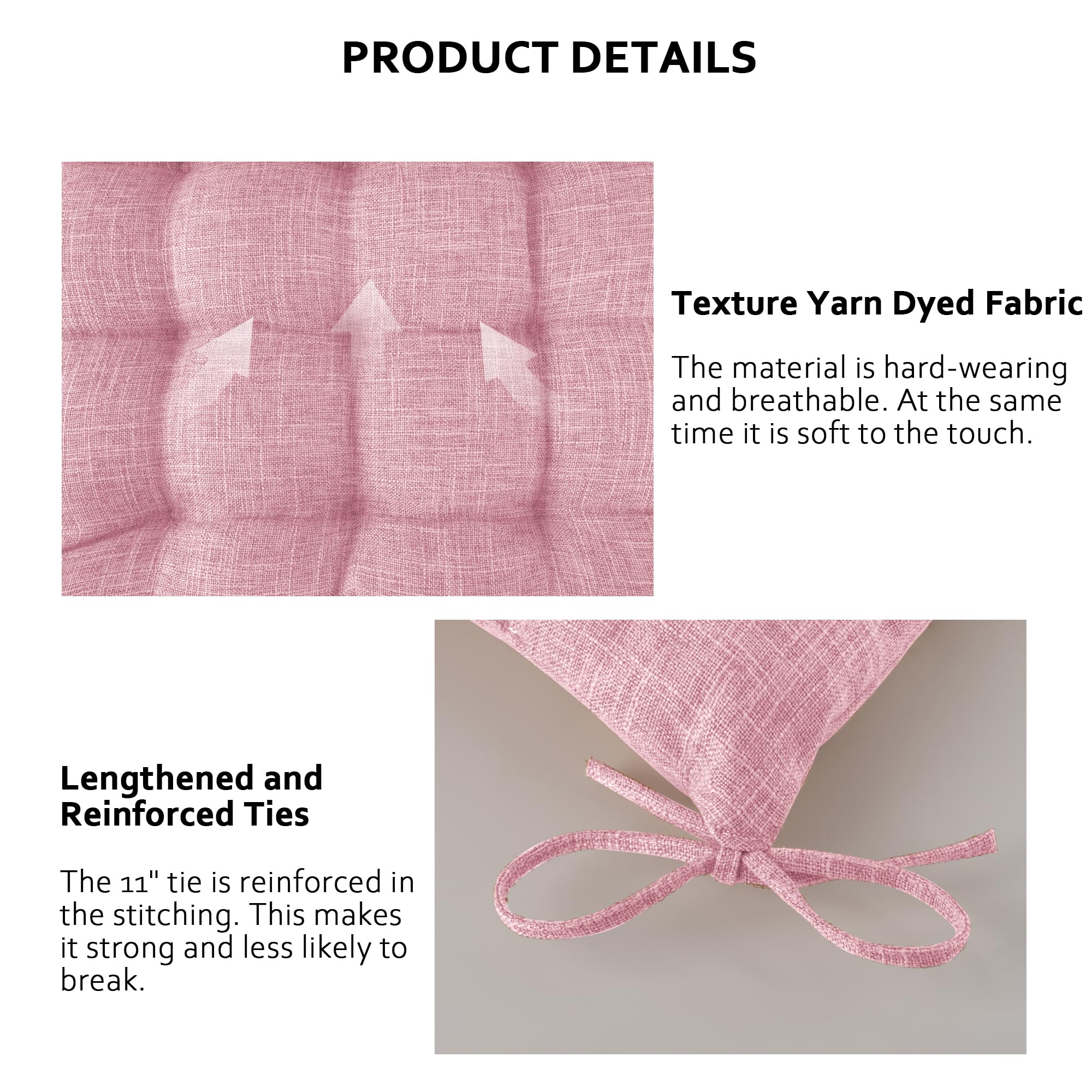 4 Pack Chair Cushions for Dining Chairs