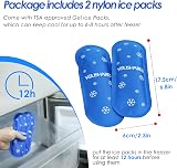 YOUSHARES Insulin Cooler Travel Case Black with 2 Ice Packs view 6