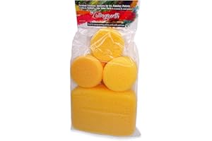 Premium Synthetic Art Crafts Sponges - 6pc Value Pack for Painting, Artists, Pottery, Face Paint, Crafts & Hobbies by Lullingworth®