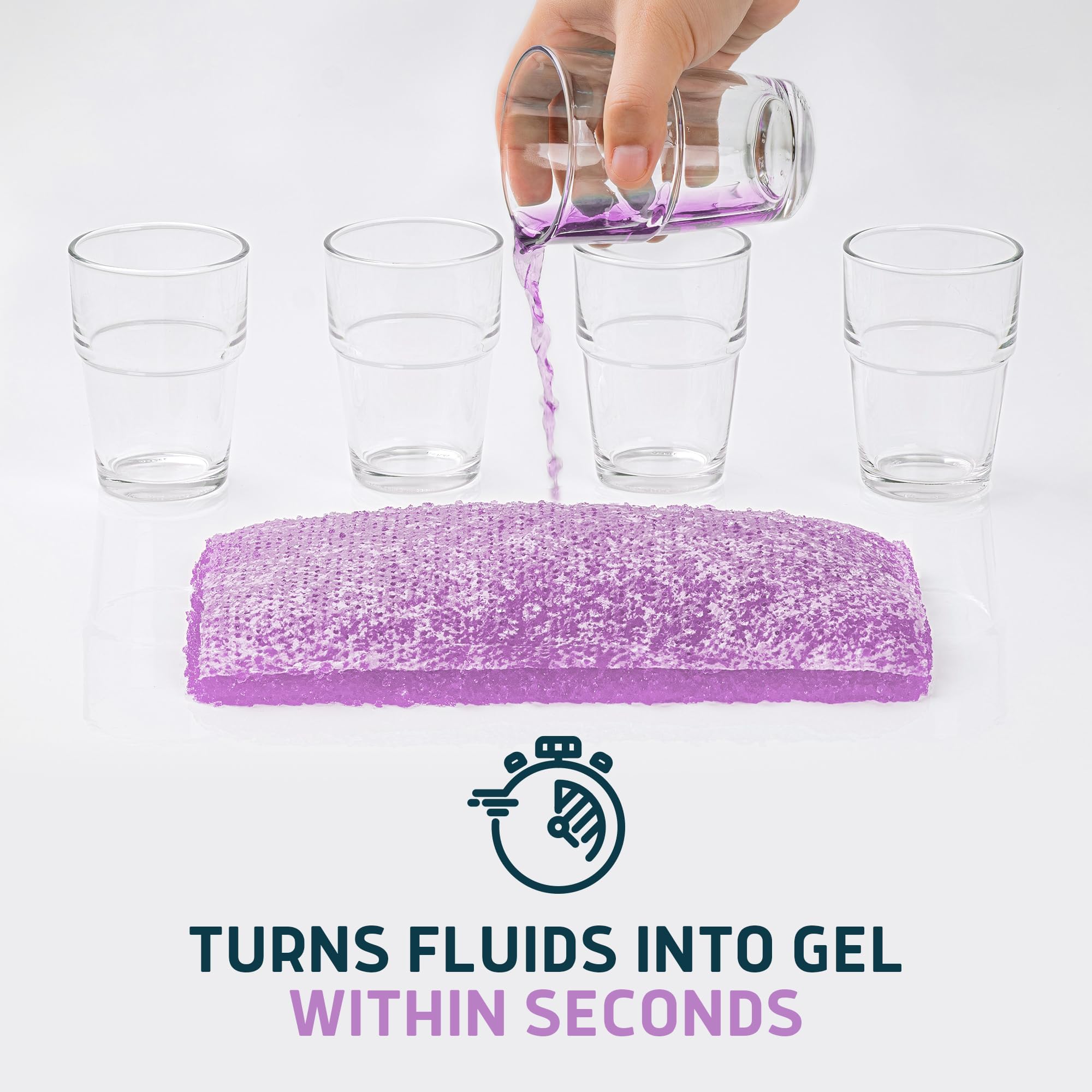 Lunderg Lavender Scented Super Absorbent Commode Pads - Medical Grade Value Pack 100 Count - for Disposable Bedside Commode Liners, Adult Chairs, Portable Buckets & Camping Toilet Bags - Light Scent