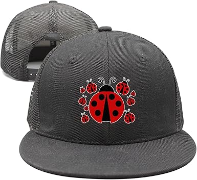 Sjsnbz Red Ladybug Mens Black Free Size Mesh Hip Hop Hat At Amazon Men S Clothing Store