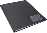 Rapesco 1649 Germ-Savvy Antibacterial A4 24 Pocket Folder Black