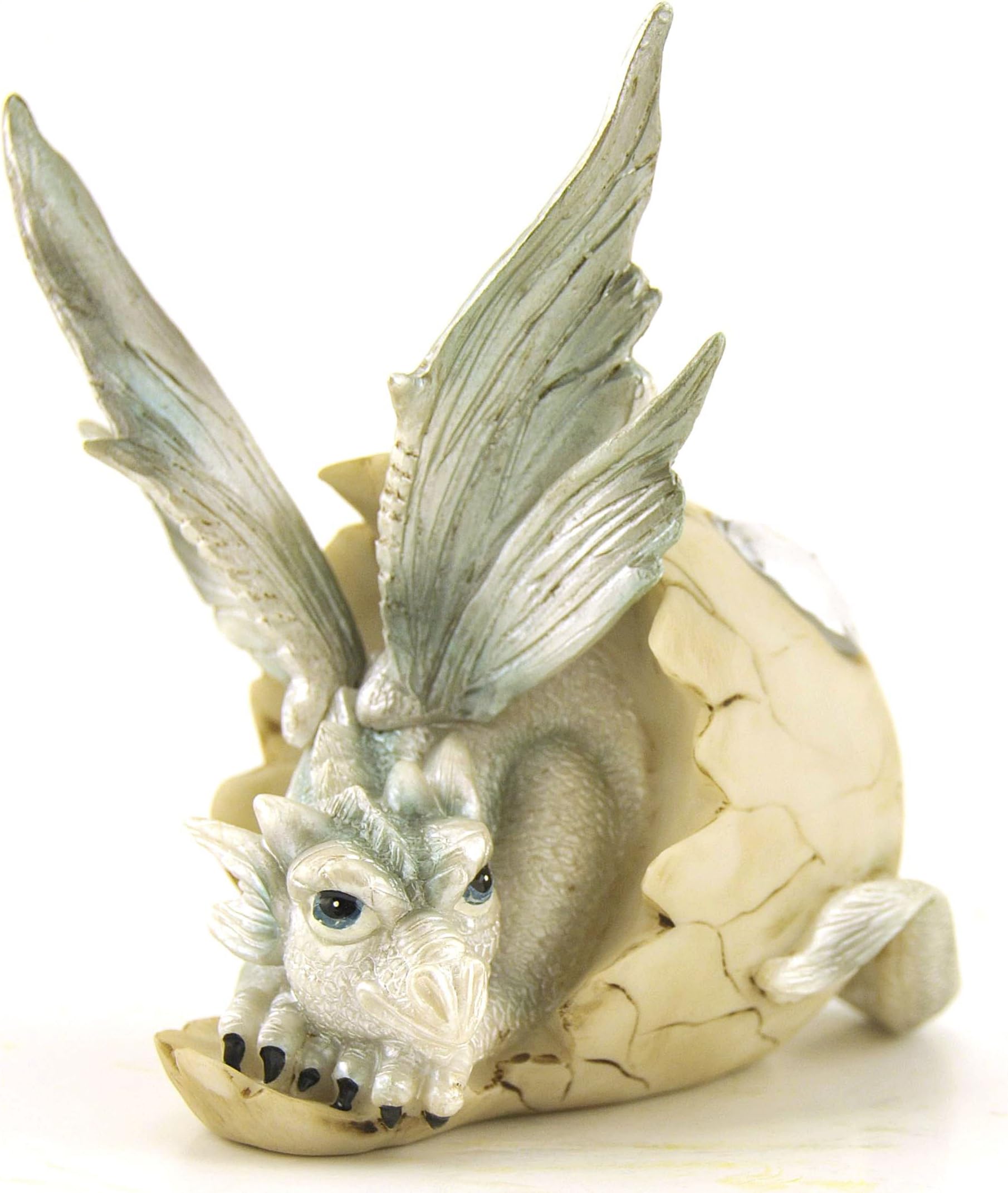 Baby Dragon in Egg with Birthstone, Collectible Figure, 4.5-inch