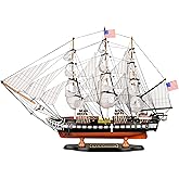SAILINGSTORY Wooden Model Ship USS Constitution 1/95 Scale Replica | Handcraft Authentic Details, Nautical Decor, Sailboat Decor