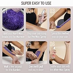 Tress Wellness Waxing Kit for Brazilian Wax - Easy