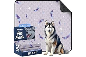 WanpeeGoo Washable Pee Pads for Dogs, 2Pack Reusable Puppy Pads, Super Absorbent & Leakproof Dog Pads, Anti-Slip Dog Pee Pads