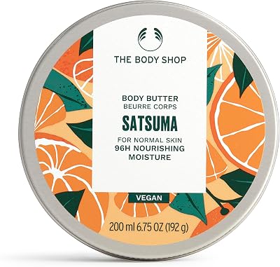 The Body Shop Satsuma Body Butter 200ml - 96% Natural Origin, Shea & Sesame
